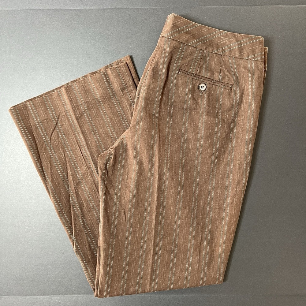 Apostrophe Vanessa Women's Brown Pants Size 10 Vintage Boho Business Old Money